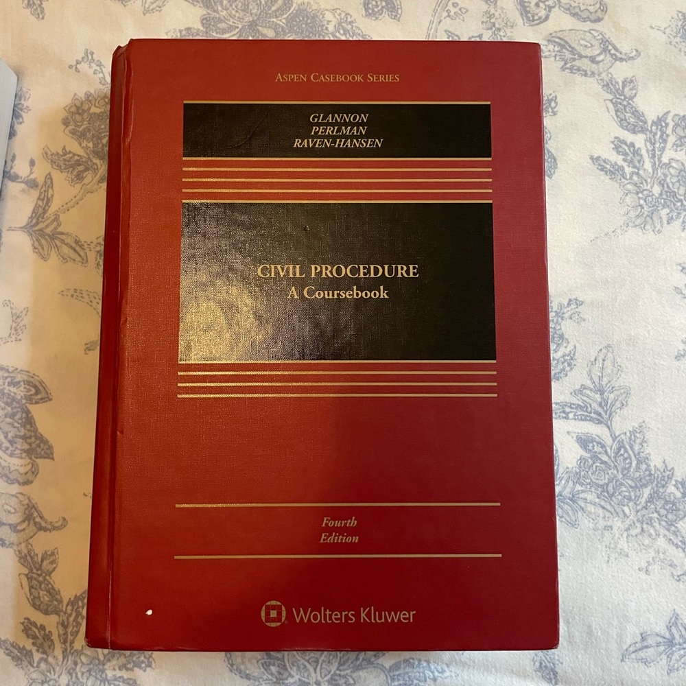 Civil Procedure 4th Edition with Examples and Explanations Book